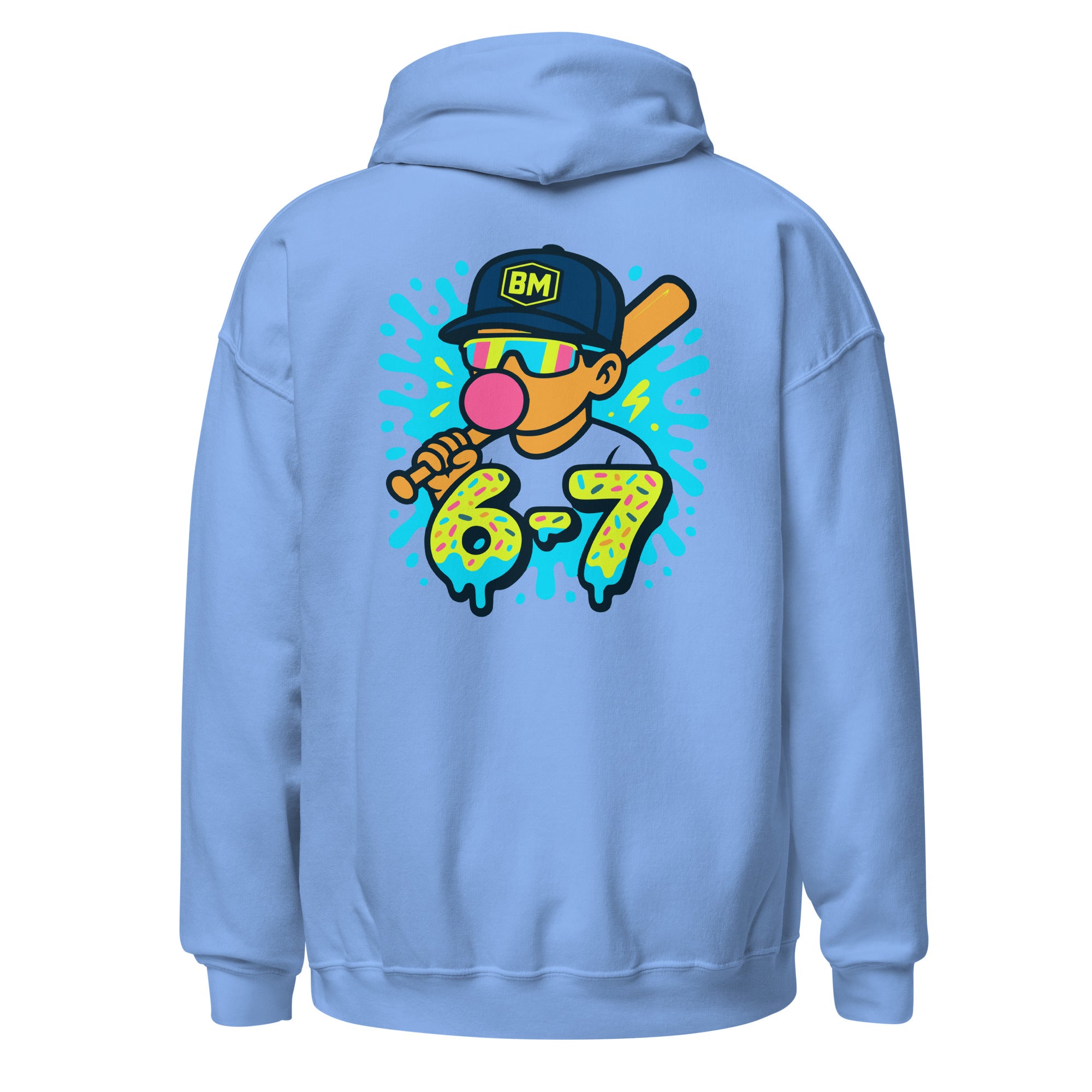 Collection of light blue navy hoodie in a gallery layout