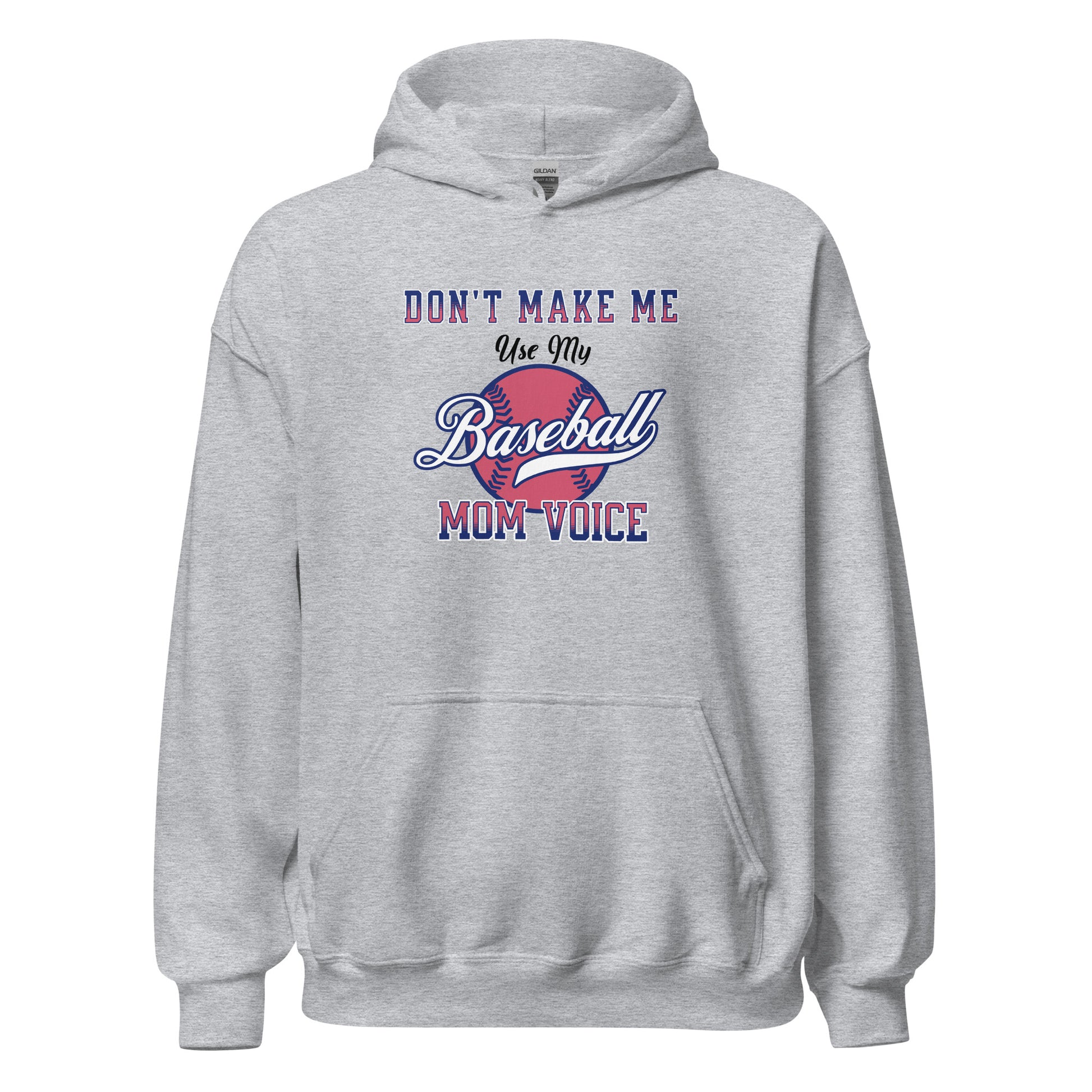 Baseball Mom Voice Hoodie