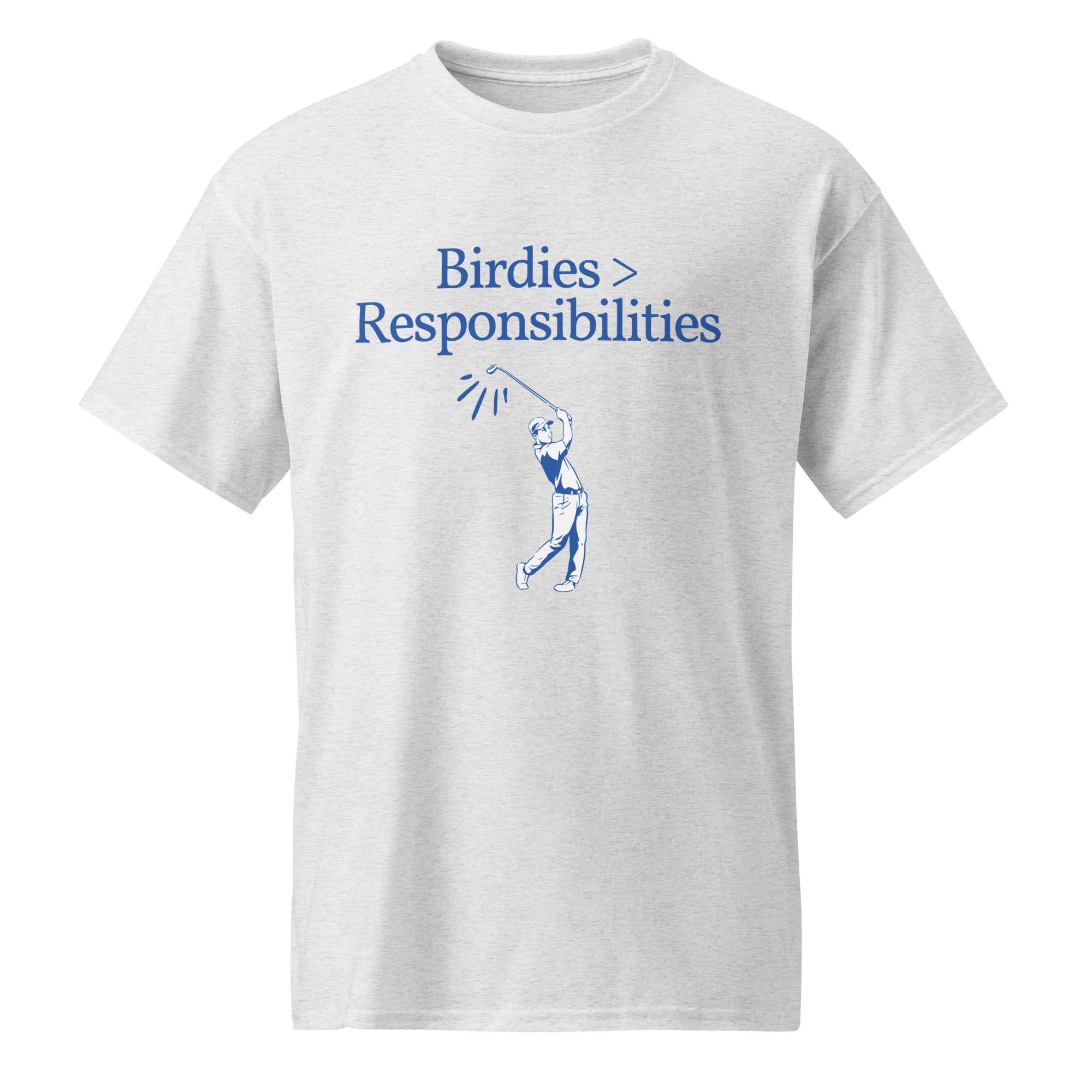 Collection of birdies>responsibilities gray t shirt in a gallery layout